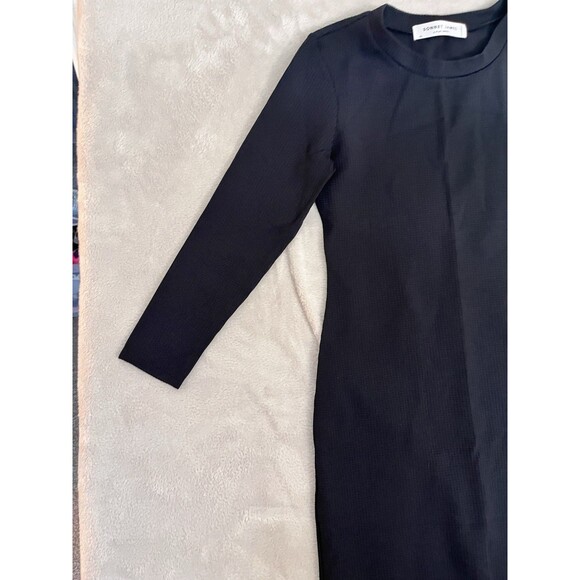 Sonnet James A Play Dress Women's Size XS Black Textured Long Sleeve Stretch - Picture 8 of 10